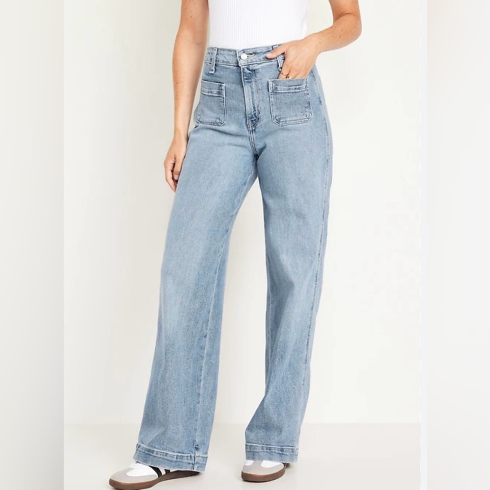 Extra High-Waisted Trouser Wide-Leg Jeans